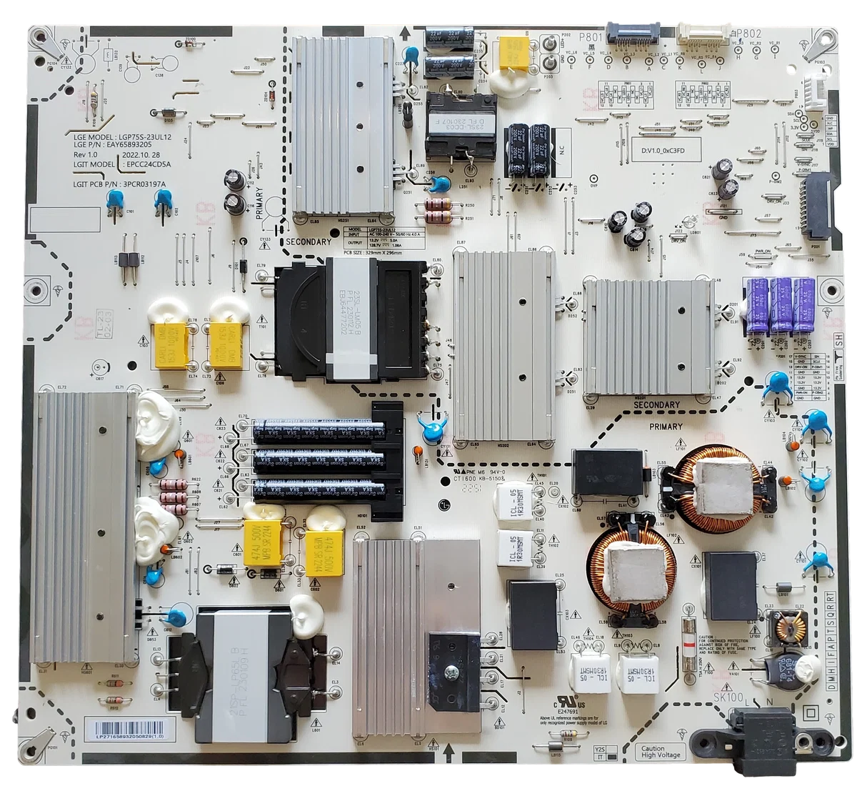 EAY65893205 LG Power Supply for 75QNED80ARA