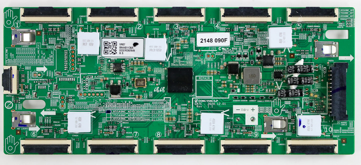 Samsung BN44-01136A L85SA9NC_ADY Led Driver for QN85QN90AAF, QN85QN85AAF