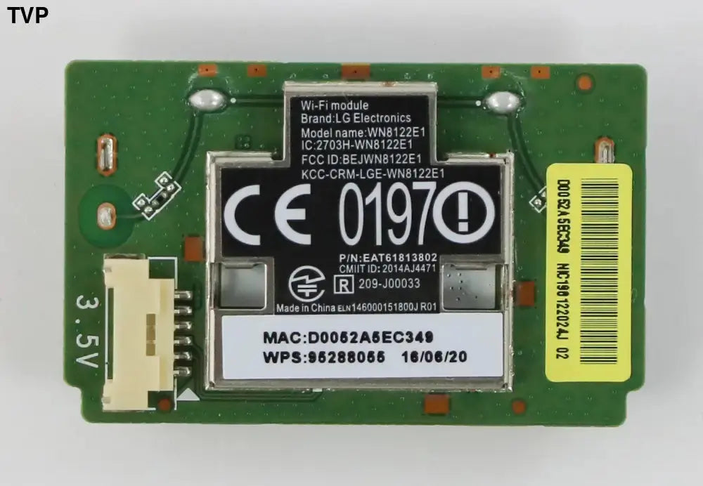 LG EAT61813802 WN8122E1 Wi-Fi Module