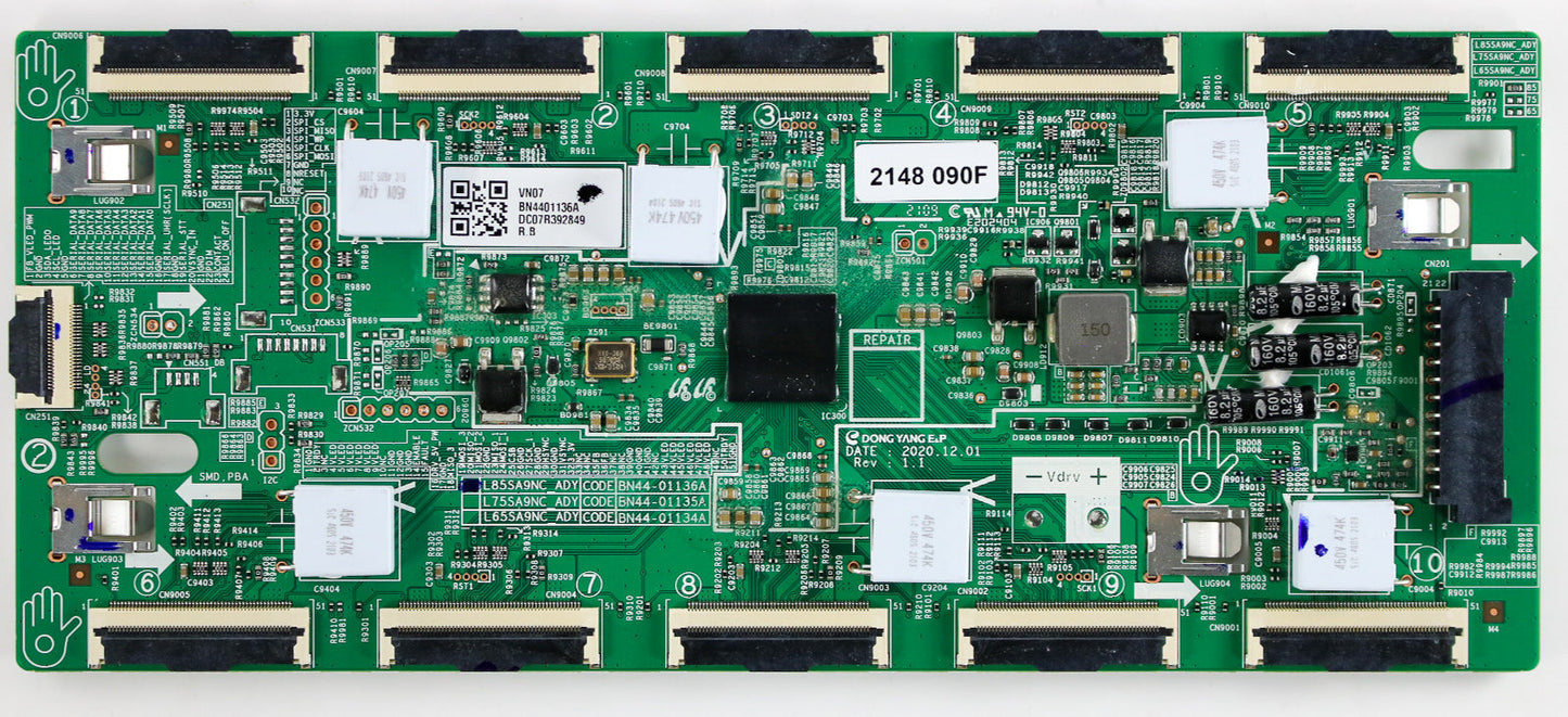 Samsung BN44-01136A L85SA9NC_ADY Led Driver for QN85QN90AAF, QN85QN85AAF