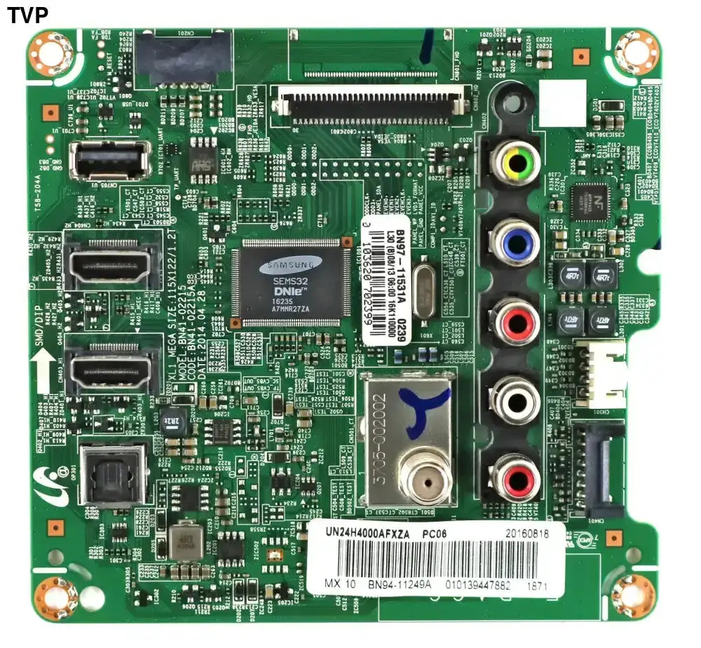Samsung BN94-11249A Main Board for UN24H4000AFXZA Version IP02