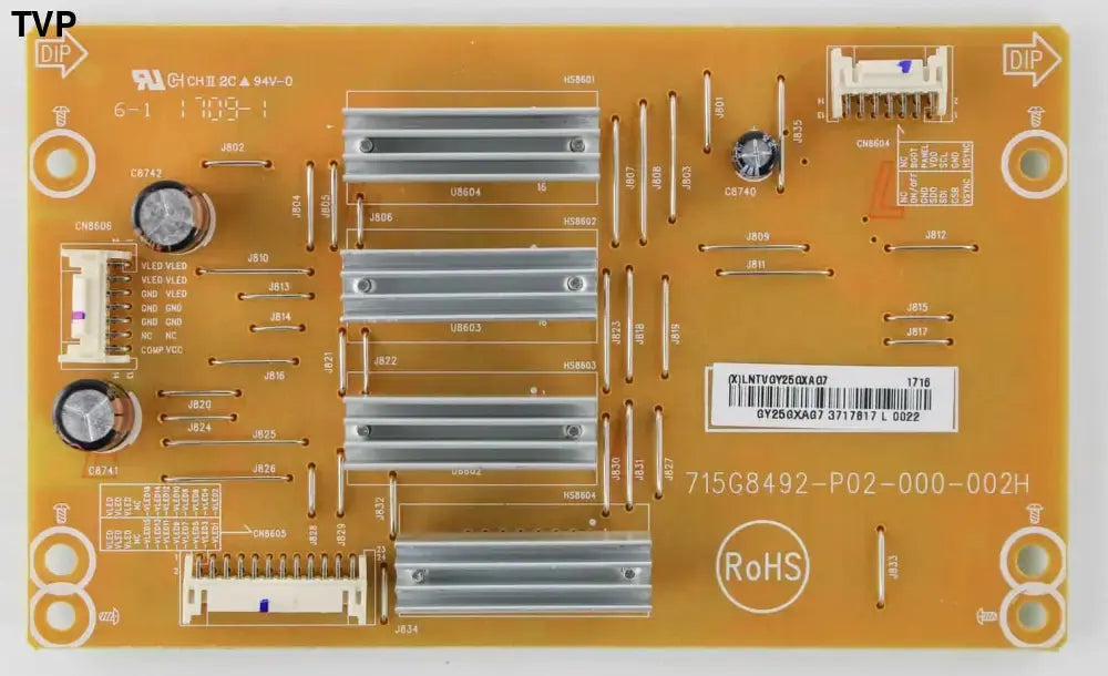 VIZIO LNTVGY25GXAG7 715G8492-P02-000-002H Led Driver board