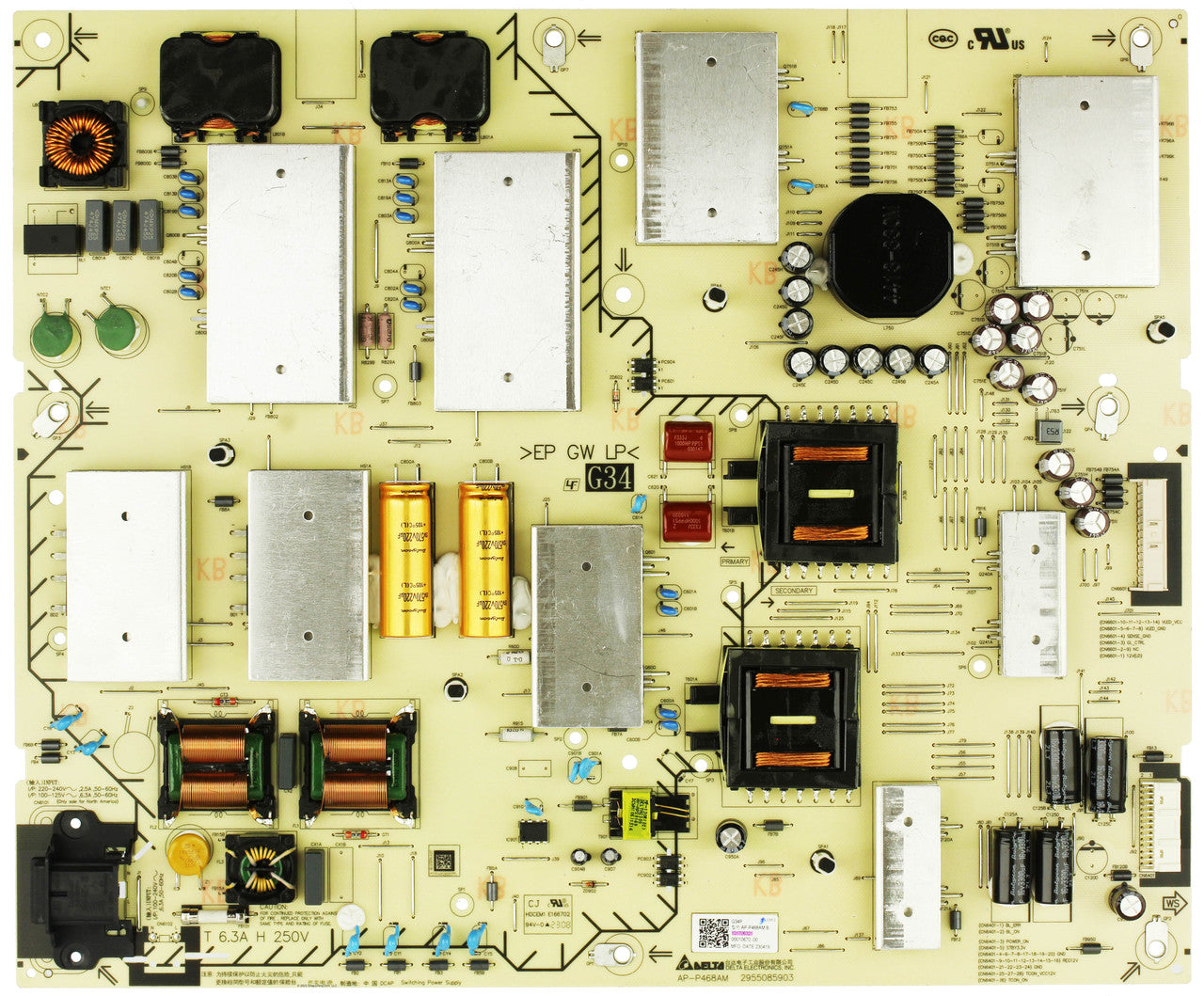 1-017-063-21 Sony G34 Power Supply Board