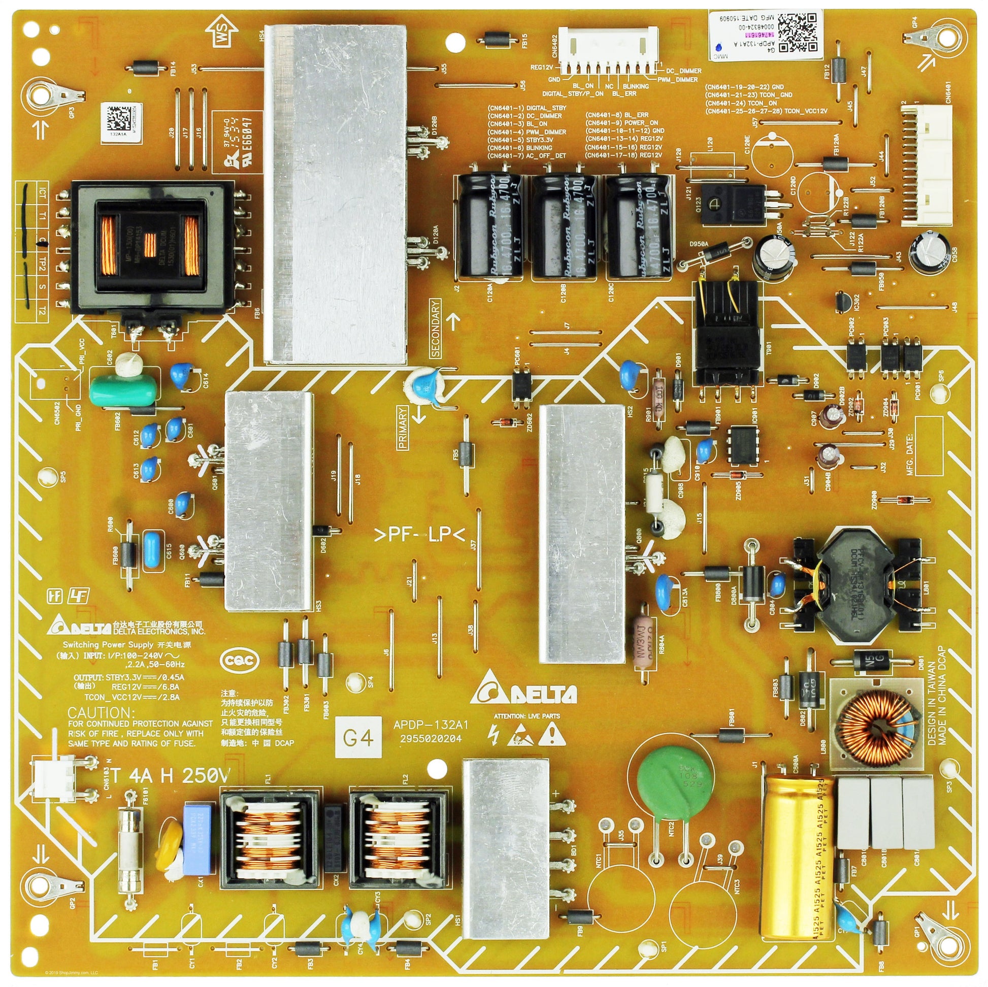 SONY 1-474-616-11 Power Supply for XBR75X850C  