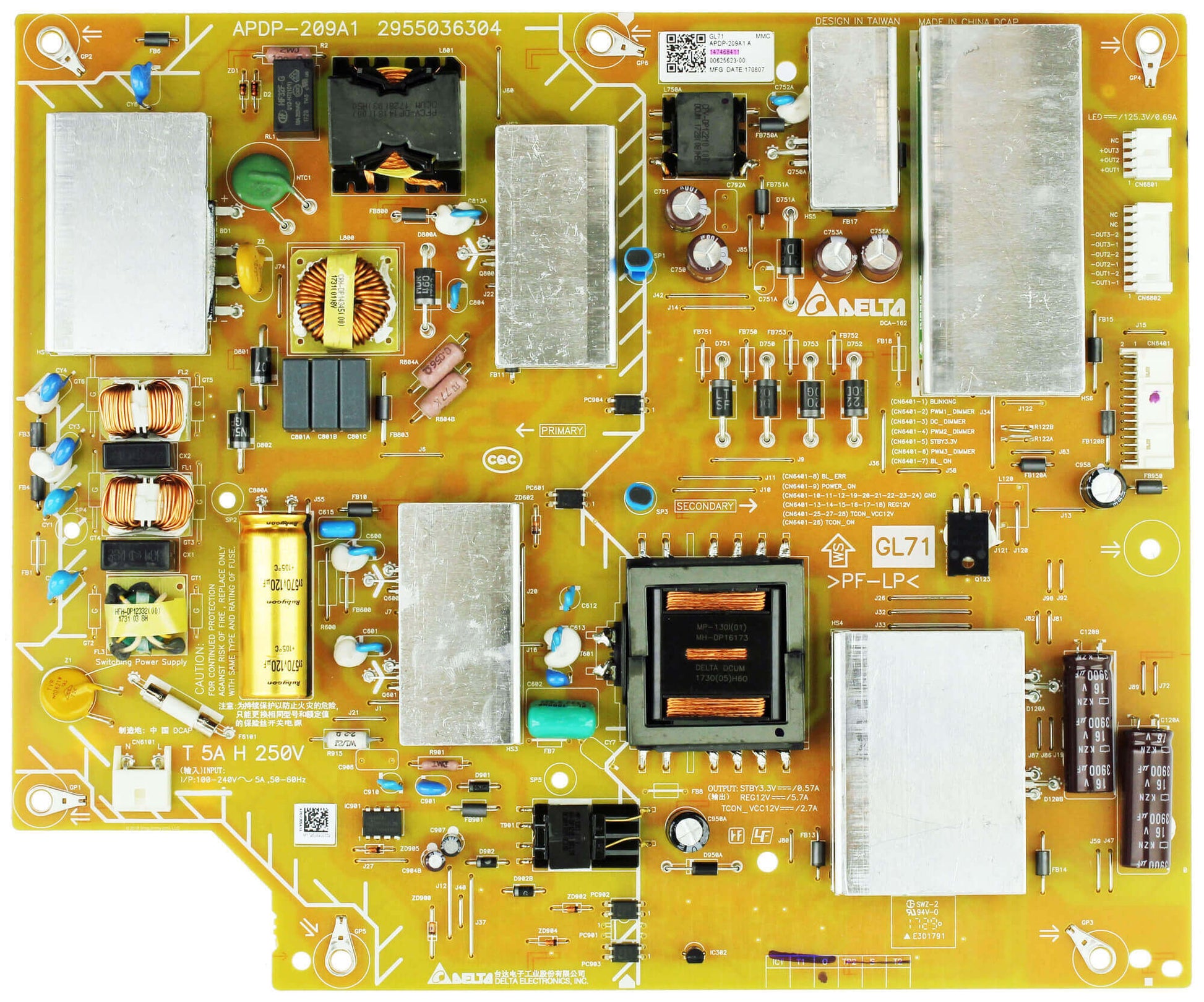 SONY 1-474-684-11 GL71 Power Supply Board  