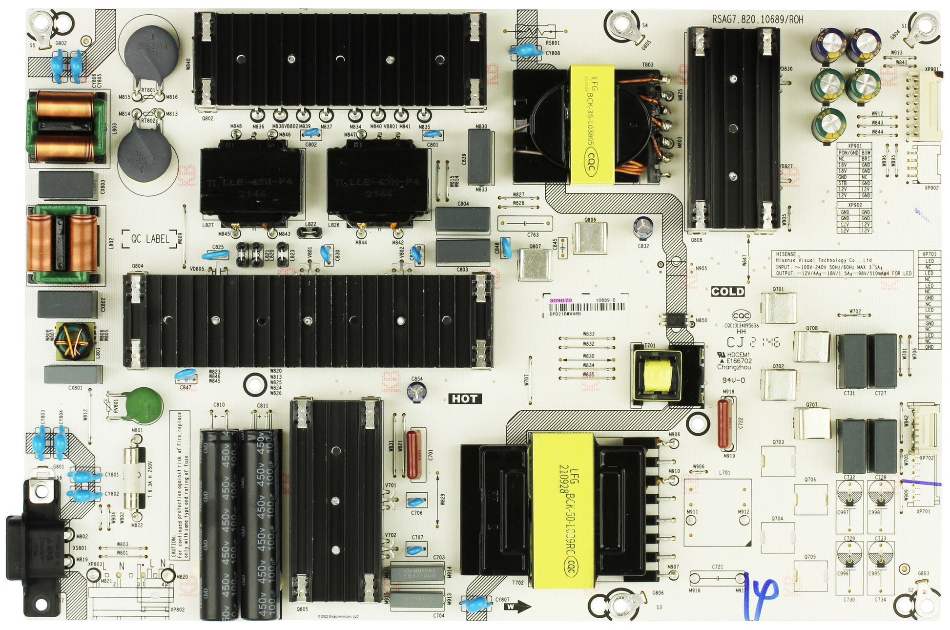 Hisense 309070 Power Board for 75A6H