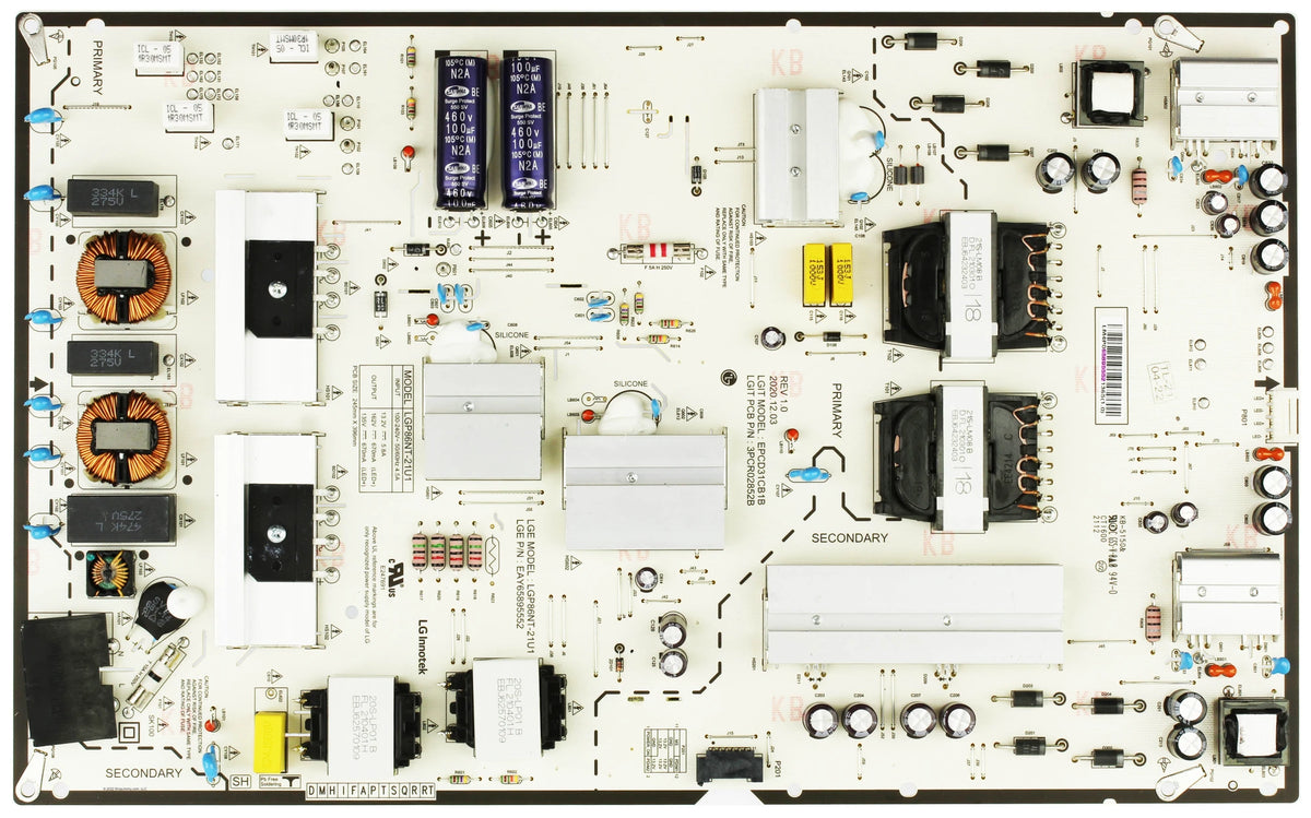 EAY65895552 LG Power Supply Board for 86NANO75UPA / 86UR340C9UD