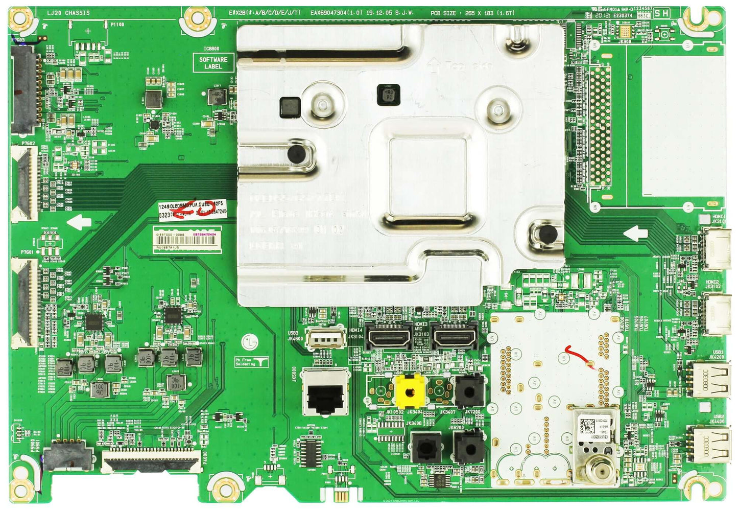 LG EBT66472404 Main Board for OLED55BXPUA DUSQLJR