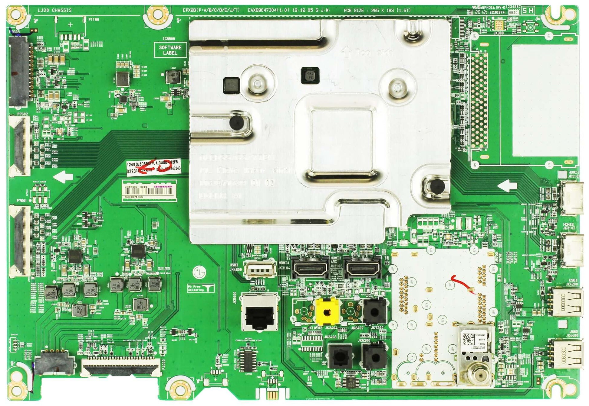 LG EBT66472404 Main Board for OLED55BXPUA DUSQLJR