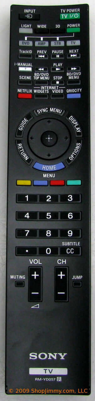 SONY RM-YD057 1-489-463-11 3D Remote  