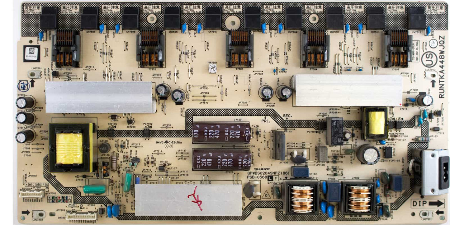 SHARP RUNTKA397WJQZ Power Supply  