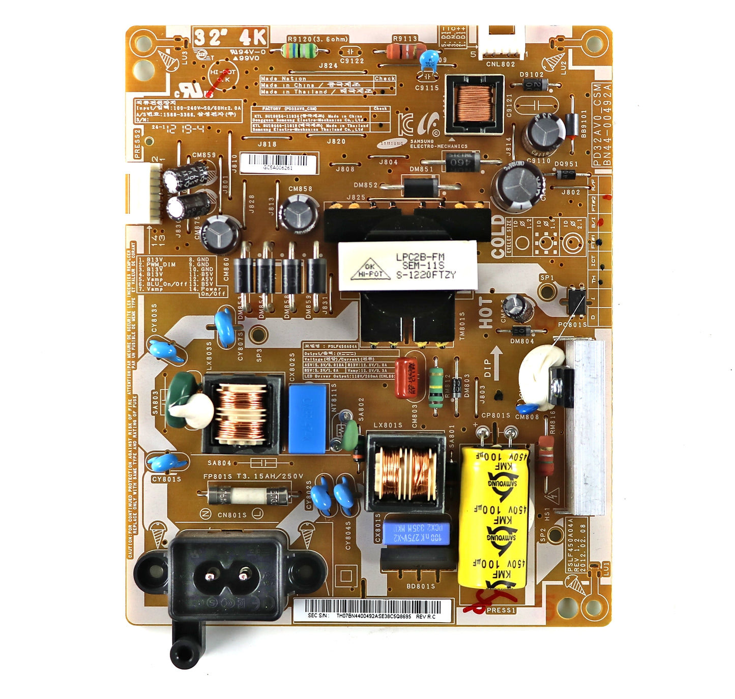 SAMSUNG BN44-00492A Power Supply