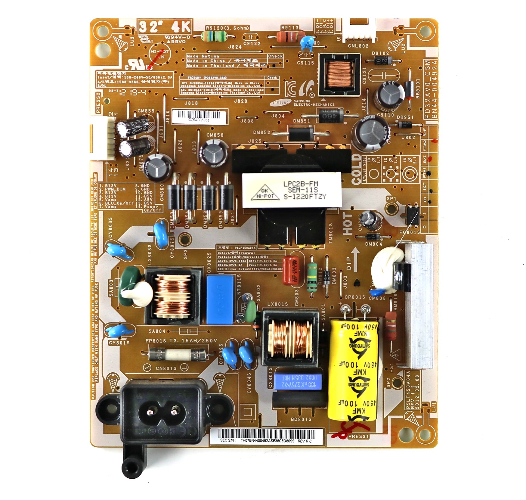 SAMSUNG BN44-00492A Power Supply