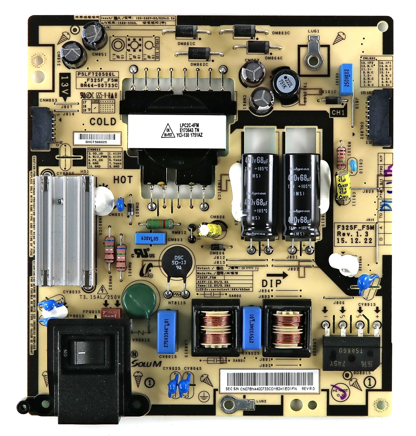 SAMSUNG BN44-00733C Power Supply  