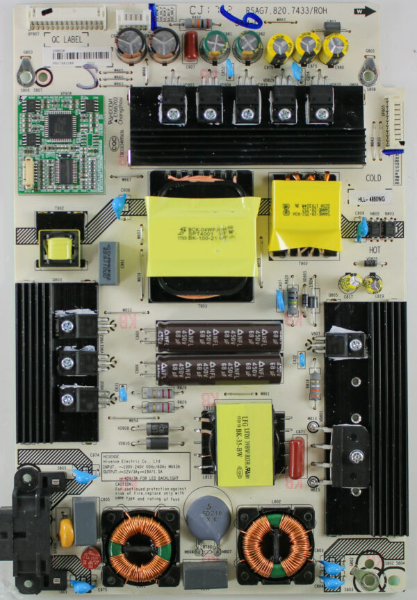 sharp 208026 power supply / led board
