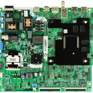 a green circuit board with many different components
