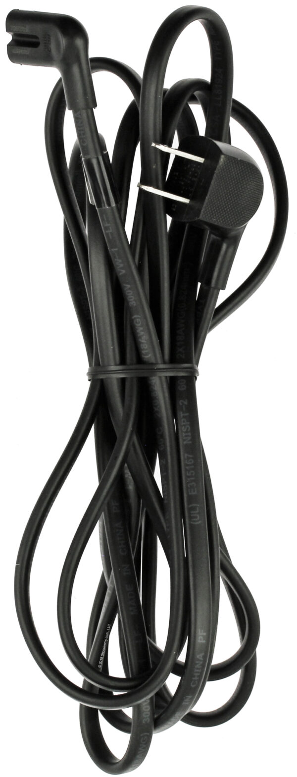 samsung 3903-001132 tv power cord 2 prong flush angled